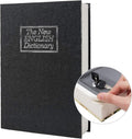 Real Paper Transfer Book Safe, Hollow with Secret Hidden Compartment, Key Lock, 8.7"×6"×2" (Black Dictionary-Key) by PACOLO