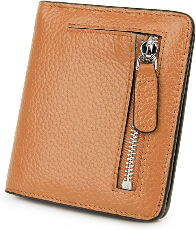 Small Leather Wallet for Women, Ladies Credit Card Holder RFID Blocking Women's Mini Bifold Pocket Purse by AINIMOER