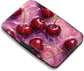 Maicican RFID Blocking Aluminum Credit Card Holder | Slim Metal Wallet for Women & Men, Business Card Case for Travel, Fits Front Pocket, Card holder wallet - Red cherries by Maicican