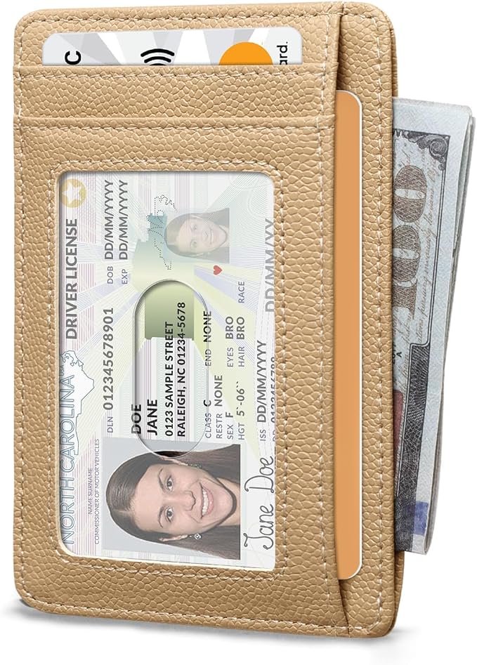 RUNBOX Slim Wallet for Men and Women, RFID Blocking Leather Card Holder | Minimalist 8-slot design fits IDs and credit cards in a thin profile for front pockets, purses, pants and travel - Image 2