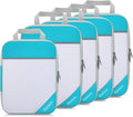 Gonex Compression Packing Cubes for Travel, Mesh Bags Luggage Organizers | Set of 4/5/6/7/10 for Essentials, Extensible, Fits 20"Carry-on Suitcases, See-through Mesh, Double Zipper Compression by Gonex