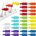 Wrap-It Storage - Cable Labels, Medium, Multi-Color (30-Pack) Write On Cord Tags for Wire Management and Identification | Write On Cord Labels, Wire Labels, Cable Tags and Wire Tags for Spring Cleaning Cable Management and Identification by Wrap-ItStorage