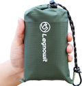 Pocket Blanket, Compact Blanket for Picnic, Beach, Festival | Sandproof, Waterproof, Stakes & Carabiner Included, Packable Lightweight Tarp for Camping, Hiking, Backpacking, Travel by Legowitoutdoor