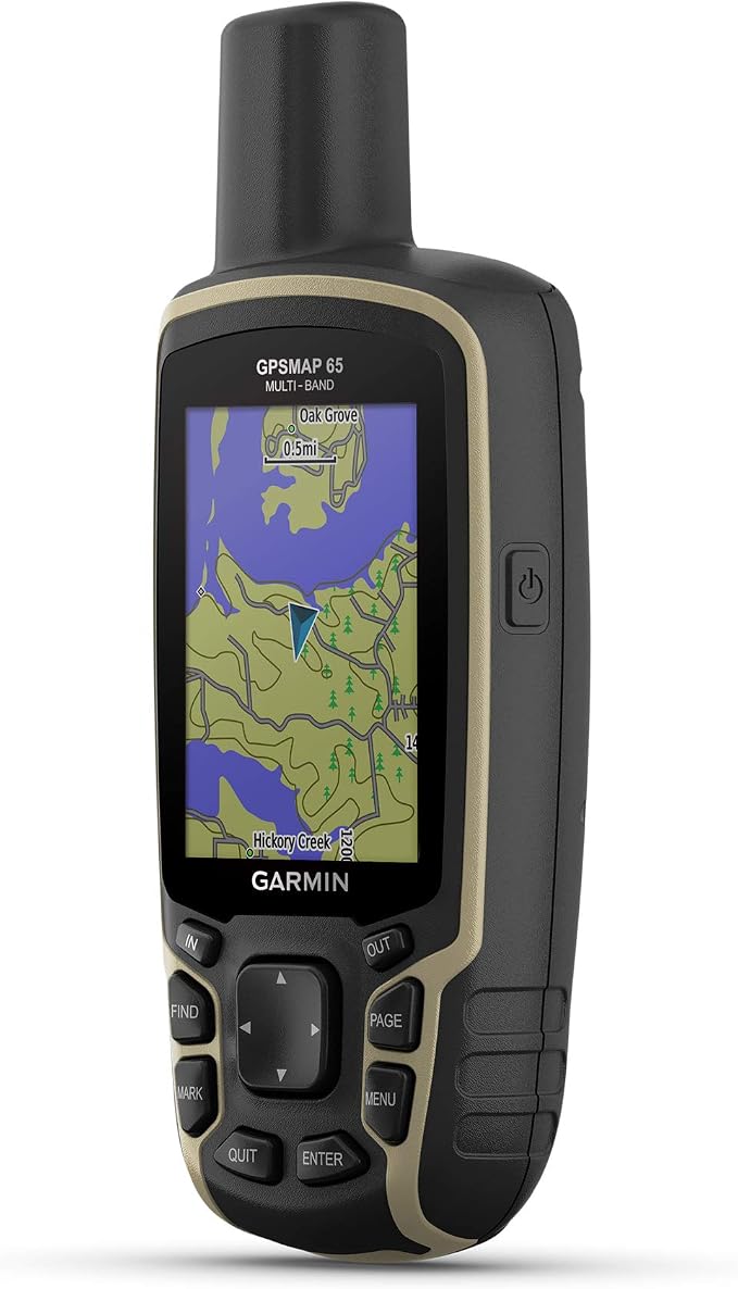 Garmin GPSMAP 65, Button-Operated Handheld with Expanded Satellite Support and Multi-Band Technology, 2.6" Color Display, 010-02451-00 by Unknown