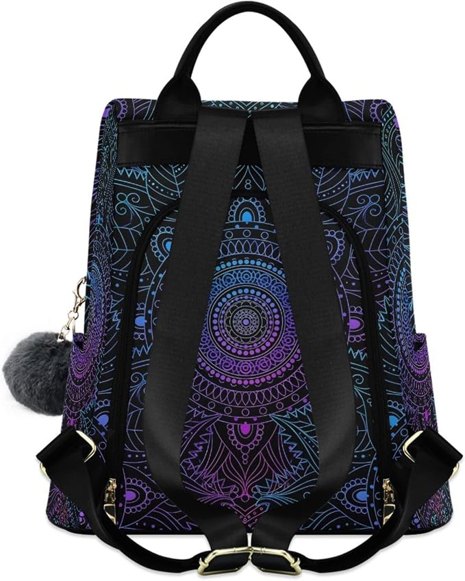 ALAZA Boho Mandala Ethnic Bohemian Backpack Purse for Women Anti Theft Fashion Back Pack Shoulder Bag - Image 2