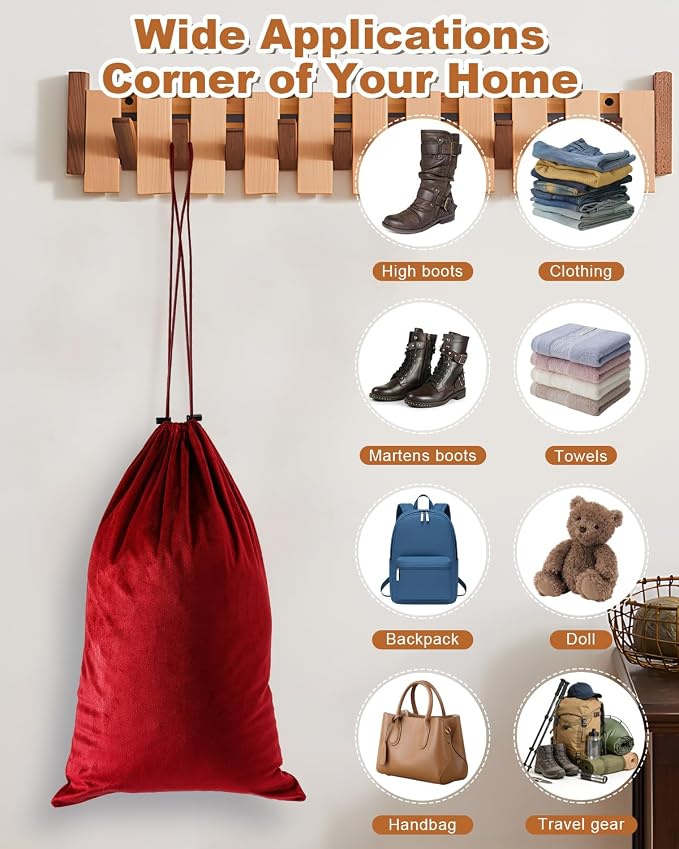 4 Pcs Shoe Bags for Travel, Large Boot Bag, Rio Red, 21.2x13.3 Inch | Washable & Reusable Travel Shoe Bags, Dustproof Shoe Bags with Drawstring Closure, Suitable for Travel, Home Storage - Image 7