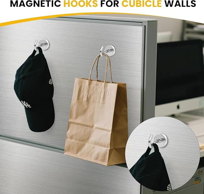 DIYMAG Magnetic Hooks 12pcs 50lbs Cruise Essentials 2026 Magnet Hook | Neodymium Heavy Duty Strong Magnets Hanging Ship Cabins Refrigerator Fridge Classroom Beach Vacation Kitchen Grills Home Tool - Image 7