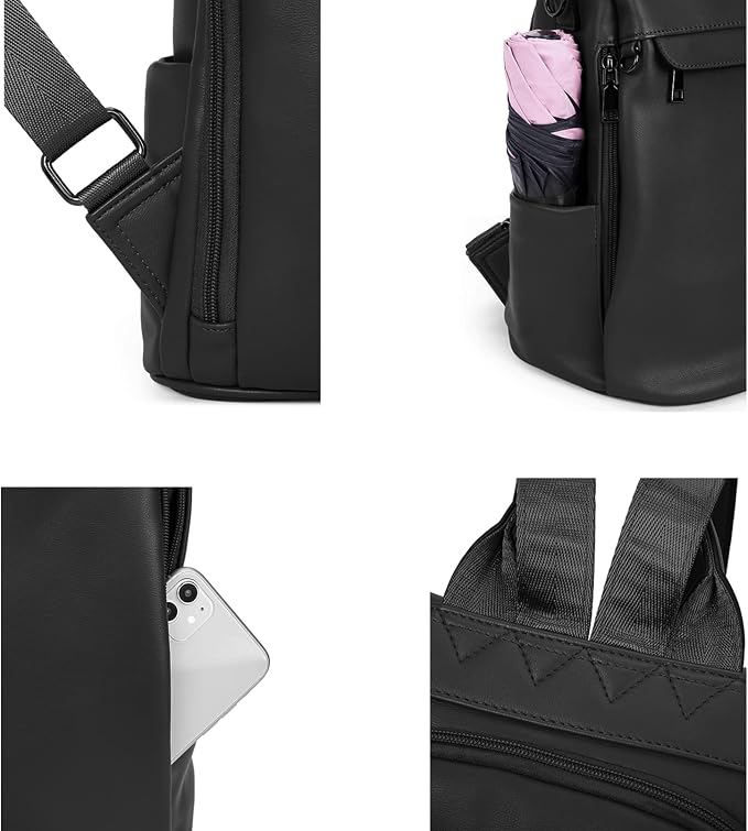 Telena Backpack Purse for Women, PU Leather Anti Theft Travel Purse Shoulder Bags with Tassel - Image 7