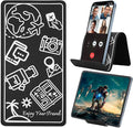 Airplane Travel Essentials for Flying Flex Flap Cell Phone Holder &Flexible Stand for Flying, Traveling, in-Flight, Zoom Video Calls, Books – Airplane Travel Essential, Red by FEFUE