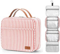 Hanging Travel Toiletry Bag,Large Capacity Cosmetic Travel Toiletry Organizer for Women with 4 Compartments & 1 Sturdy Hook,Perfect for Travel/Daily Use/Christmas by Bosidu