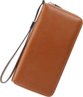 Small Compact Women Wallet RFID Blocking Genuine Leather Bifold Purse with ID Windows by Lavemi
