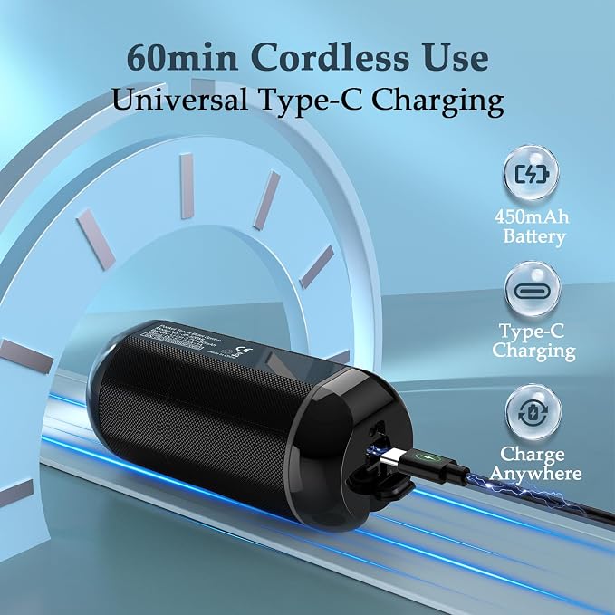 Portable Bidet for Travel, Rechargeable Waterproof Sprayer, Black | Portable Rechargeable Travel Bidet Sprayer Fits Various Water Bottles, Waterproof High Pressure Handheld for Personal Hygiene - Image 6