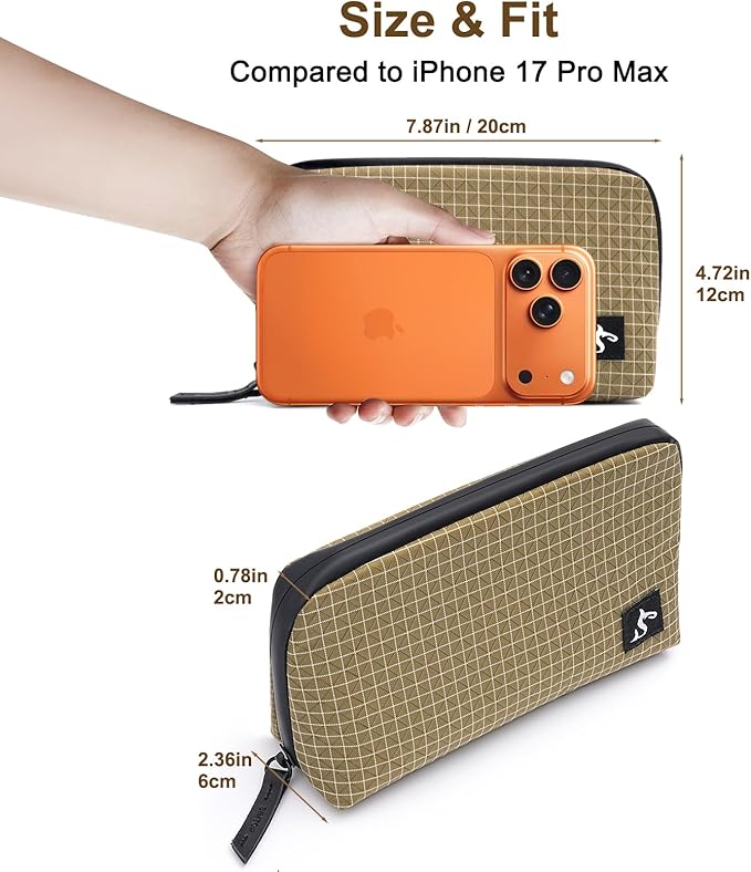simtoper Small Electronics Organizer Travel Case – Slim Travel Cable Pouch for Small Tech Accessories, Cords, Chargers, Earbuds – Lightweight Mini Tech Bag for Backpack, Business, Travel - Image 2