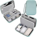Hard Travel Electronic Organizer Case for MacBook Power Adapter Chargers Cables Power Bank Apple Magic Mouse Apple Pencil USB Flash Disk SD Card Hard Drive Shockproof Accessories Carrying Bag, Green by Unknown