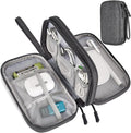 Electronic Organizer Travel Cable Accessories Bag, Electronic Organizer Case, Waterproof Electronic Accessories Organizer Bag for Power Bank, Charging Cords, USB Cable (Dark Gray) by Unknown