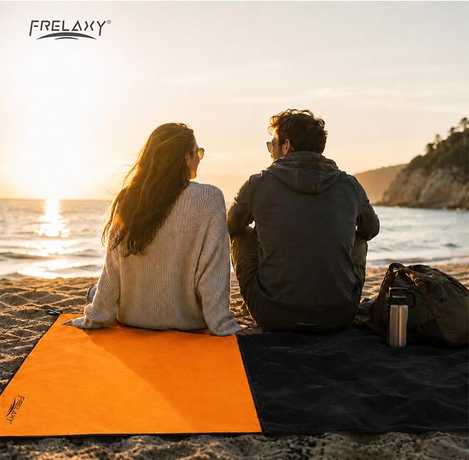 Frelaxy Pocket Picnic Blanket, Waterproof Blanket for Beach Festival | Lightweight compact design, Multi-use outdoor blanket, Waterproof & sandproof material, Easy to carry, Picnic, Camping - Image 6