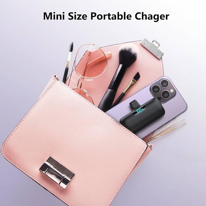 [2-Pack]Portable Charger for iPhone 17/16/15,Mini Power Bank 5500mAh PD USB C Portable Phone Charger,Travel Essential Battery Pack for iPhone 17/17 Air/16/16 pro/15/15 pro Max/Android/Samsung/Moto/LG - Image 5