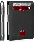 Zitahli Money Clip Wallets for Men,Slim Bifold Wallet 10-12 Cards, Mens Leather Wallet with ID Window,RFID Blocking Thin Minimalist Credit Card Holder,Gifts for Him by Zitahli