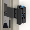 Portable Door Lock, Door Reinforcement Lock, Black-1PC | No Drilling Door Security Latch Stopper for Travel, Apartment and Hotel Room Doors, Adjustable Design, Withstands 800 lbs by BiceNoning