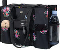TOPDesign Utility Water Resistant Tote Bag with 13 Pockets, Top Zipper Closure & Thick Bottom Support, for Working Women by TOPDesign