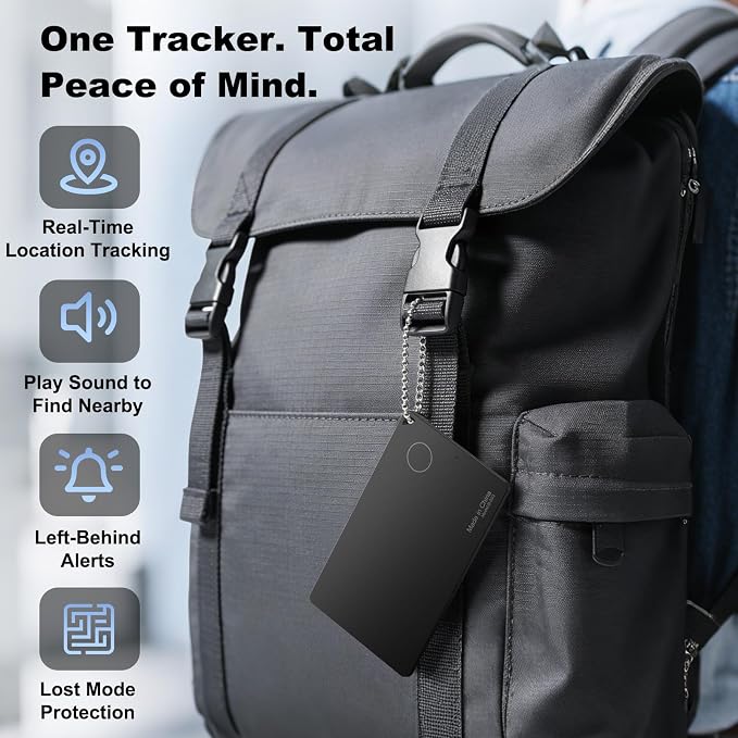 Wallet Tracker for Apple Find My, [Apple MFi Certified], iOS Only | 5+ Year Battery, Ultra-Slim Smart Card Tracker for Walle, Wallet Tracker Card forWallet, Passport, Luggage, Purse & Backpack - Image 7