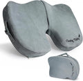 Premium Foldable Travel Seat Cushion - for Relief of Lower Back, Sciatic, Butt and Tailbone Pain - for Home & Office Use, Perfect for Travel or Driving - Coccyx Seat Cushion by CushyTushy