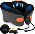 Premium Travel Pillow for Airplanes, Ergonomic Neck Pillow for Long Flights | 100% Pure Memory Foam Travel Neck Pillow with 360° Neck & Chin Support, U-Shaped Airplane Pillow, Petal-Shaped Support by Unknown