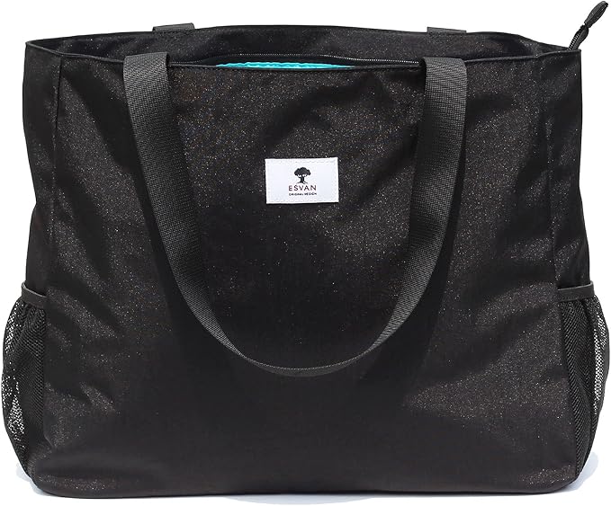 ESVAN LARGE BEACH BAG Water Resistant Lightweight 20 inch Women Oversize Tote Bag for Gym Beach Travel Pool Yoga Nurse by ESVAN