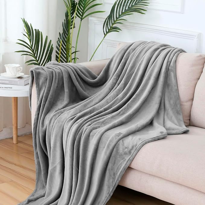 Travel Blanket and Pillow Set - Hooded Neck Pillow Airplane Essentials Grey | Memory Foam, Sleep Mask, Earplugs, Foldable Duffel Bag Soft Comfort for Long Plane Flight Traveling Car Road Trip Flying - Image 7