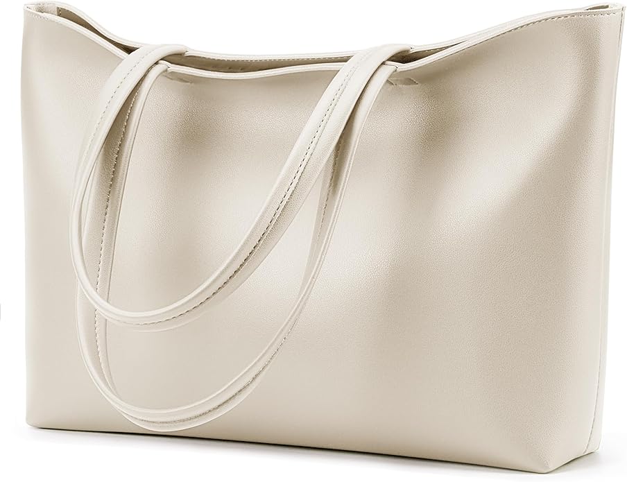 KALIDI Tote Bag Zipper Shoulder Bag Vegan Leather Purses Satchel for Women | Large Casual Handbag for Work Commuting Dating College Everyday by KALIDIFANCYFOREST