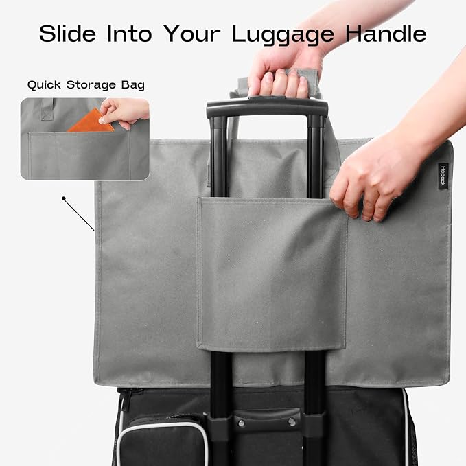 Shoe Bag for Travel with Handle, Travel Shoe Organizer Portable Luggage Shoe Storage Bag, Shoe Bags for Packing in Suitcase (Grey) - Image 7