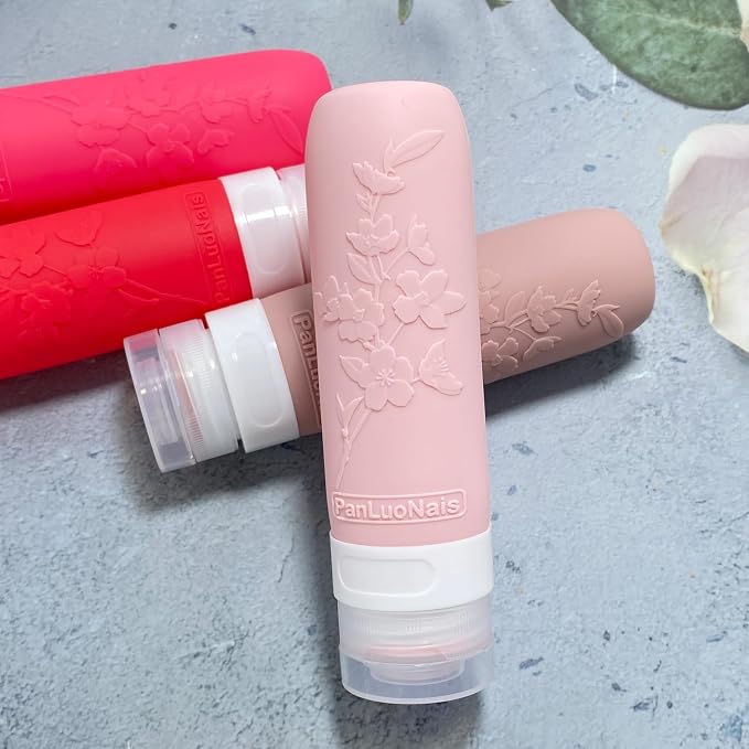 Silicone Travel Bottles for Toiletries, TSA Approved Leak-Proof Toiletry Containers for Airplane & Vacation - Image 5