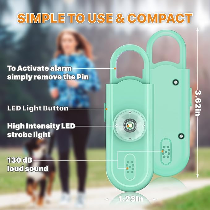 Safe Sound Personal Alarm, 2 Pack 130 dB Loud Siren Song Emergency Security Alarm Keychain with Strobe LED Light, Personal Sound Safety Siren for Women, Men, Children, Elderly - Image 5