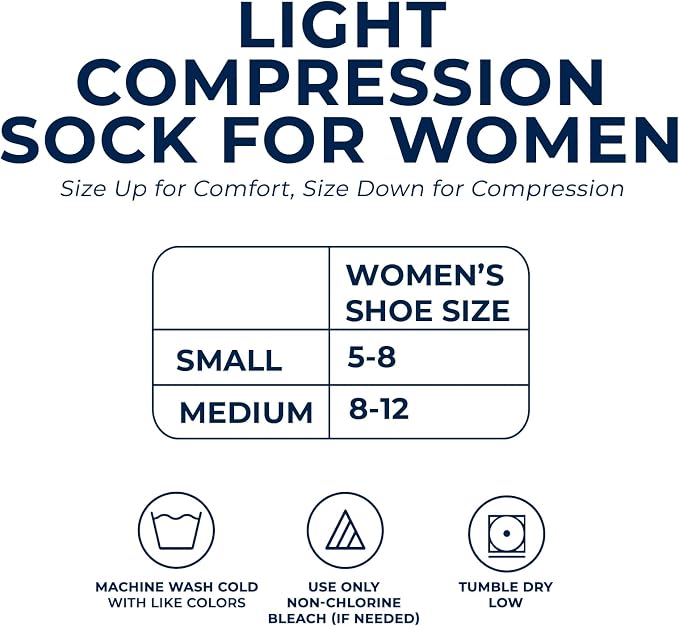 Pembrook® Light Compression Socks for Women - 3 Pairs | 8-15 mmHg Cotton Compression Socks for Pregnancy, Knee High Comfort - Image 7