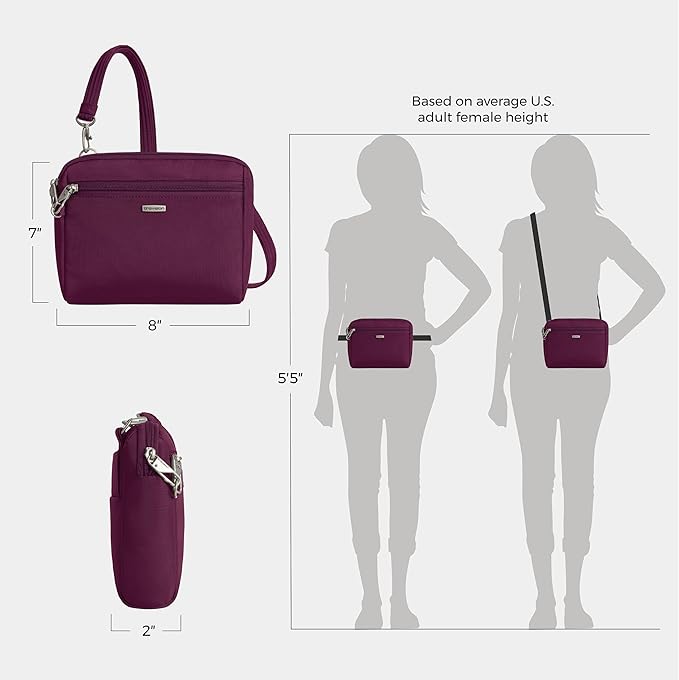 Travelon Anti-Theft Classic Convertible Crossbody & Waist Pack - Image 4