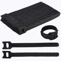 Nettbe 60 PCS 6 Inches Reusable Cable Ties, Adjustable Cord Straps Wire Organizer Cord Wrap and Hook Loop Cable Management by Nettbe