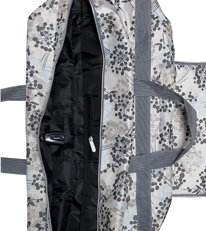 22" Foldable Large Travel Duffel Duffle Bag Sports Gym Tote Bag For Women Overnight Carryon Weekend Bag Shoulder Bag Water Resistant - Image 4
