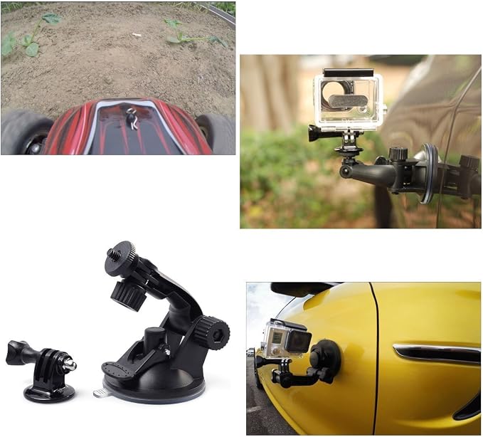 Floating Hand Grip Action Camera Accessories Kit Compatible with AKASO | Compatible With GoPro Hero 13 12 11/AKASO/DJI Osmo Action 5 pro, Selfie Stick, Waterproof Stick Handle, Suction Cup Mount - Image 4
