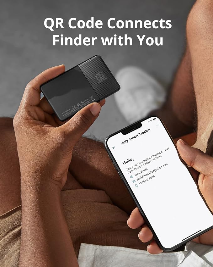 eufy Security SmartTrack Card E30 (Black, 1-Pack), Works with Apple Find My (iOS Only), Wallet Tracker, Phone Finder, Up to 3-Year Battery Life(Android Not Supported), Water Resistant - Image 7