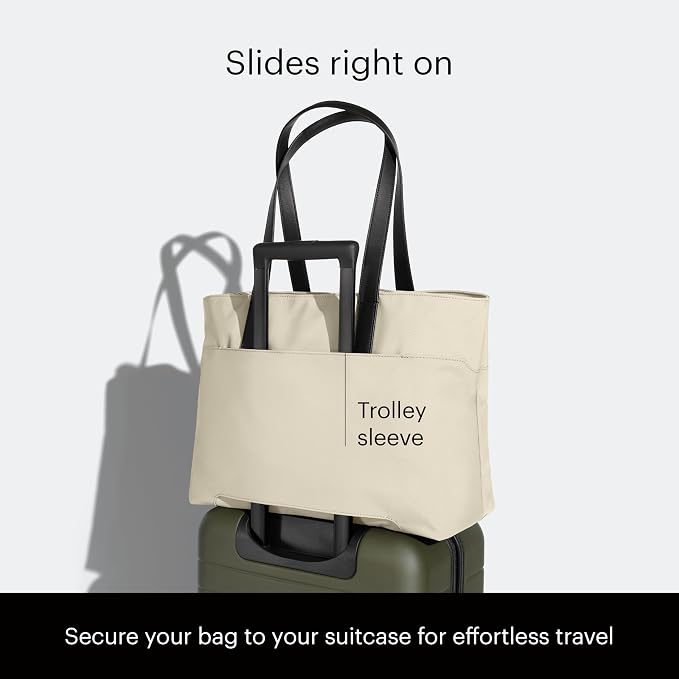 Away The Everywhere Tote, Airline Approved Personal Item Travel Bag | Padded Laptop Pocket, Trolley Sleeve, Interior & Exterior Pockets, Personal Item Travel Tote for Work & Travel - Image 4
