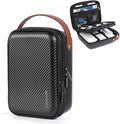 Electronics Organizer Travel Case for Chargers and Cords | Double Layer Tech Bag, Travel Essentials for Chargers/Mouse/USB Drives/SD Cards, Hard and Portable, Tech Gifts by Luxtude