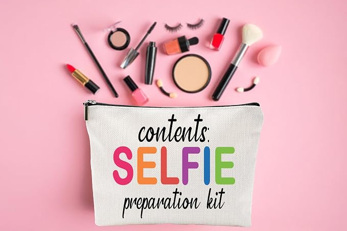 ZUYUROU Funny Cosmetic Bag - Travel Pouch for Beauty Essentials, Selfie Preparation Kit, Girls Birthday Gifts - Image 4