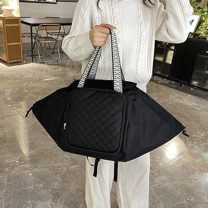 Travel Duffel Bag Weekender Bags for Women, Expandable Tote Handbag Diaper Bag Backpack Shoulder Bag for Car Work Daily - Image 9