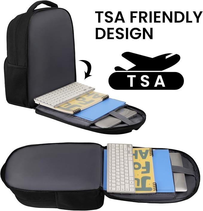 BIKROD Backpack for Men, TSA Travel Backpack, College Backpacks Water Resistant Back Pack, Business Anti Theft Durable Computer Bag Gifts Fits 17.3 Inch Laptop, Grey - Image 6