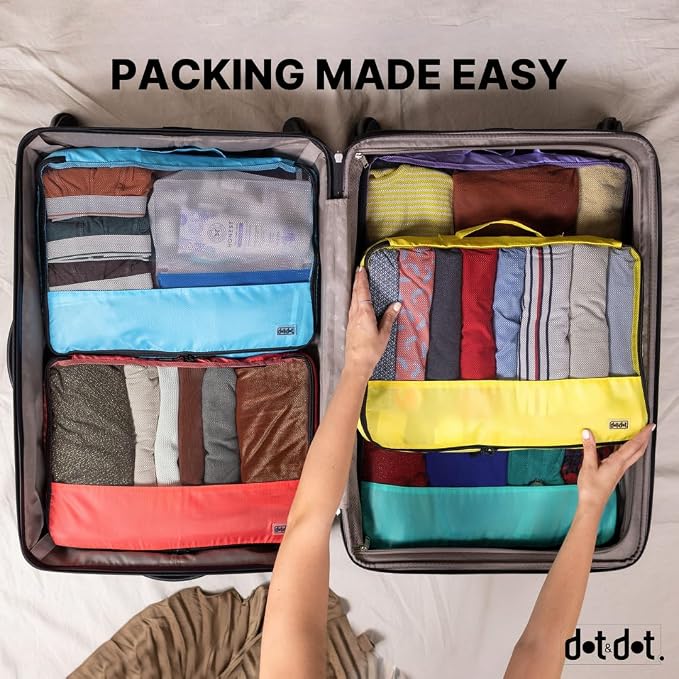 Large Packing Cubes for Travel - 5pc Packing Cubes for Suitcases - Lightweight Luggage Organizer Bags (Non-Compression) - Image 6