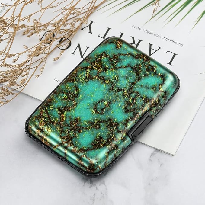 RFID Aluminum Wallet Credit Card Protector Case Holder for Men Women | Mini RFID Aluminum Wallet Credit Cards Holder Business Card Case Metal ID Case for Men Women - Image 7