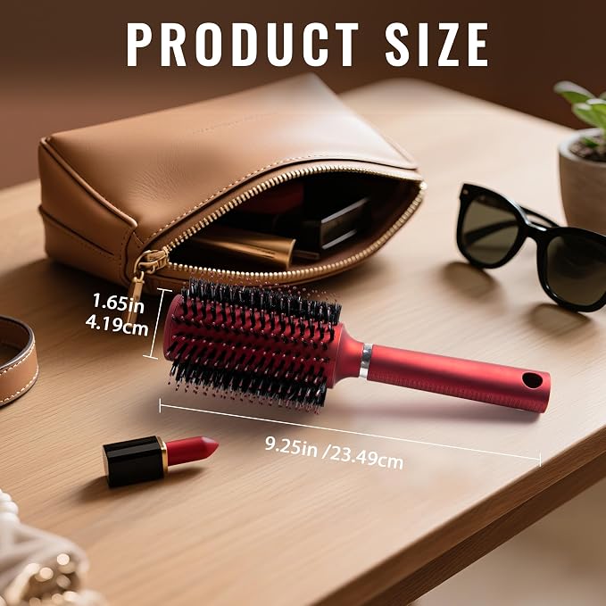 Diversion Safe Hair Brush Secret Safe Can, Hidden Storage for Money, Jewelry, Valuables, Secret Storage Box with Large Hidden Compartment for Travel or Home Use - Red - Image 4