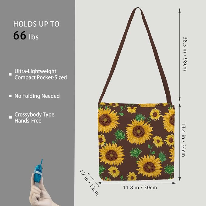 BeeGreen Reusable Grocery Shopping Bag -Travel Tote Bag - Foldable Compact Sturdy Bags - Image 2