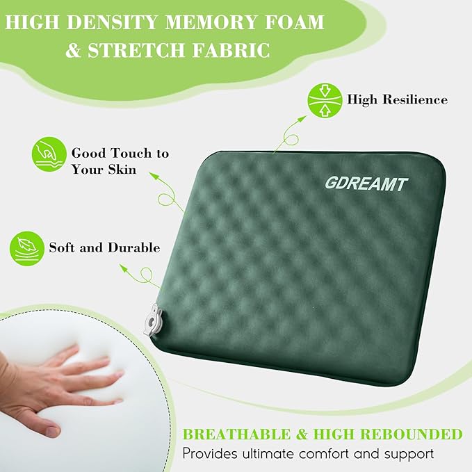 Inflatable Seat Cushion, Portable Self-Inflating Stadium Seat Cushion - Image 4