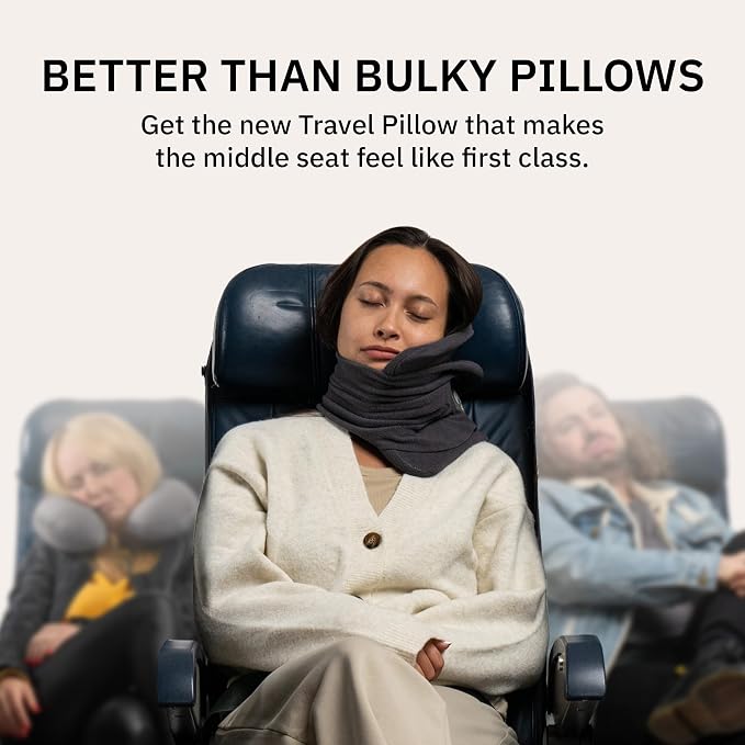 Trtl Pillow - Scientifically Proven Neck Support Travel Pillow for Airplanes - Lightweight and Machine Washable - Ergonomic Design for Traveling on Cars and Trains - Coral - Image 6